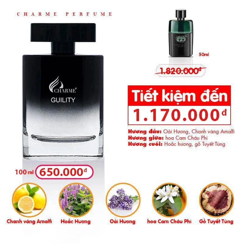 Nước Hoa Charme Guility 100Ml 14 Charme Guility 100Ml 2025