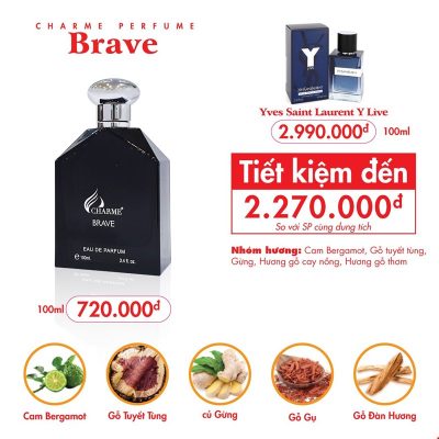 Nước Hoa Charme Brave 100ml 2025