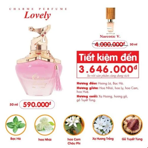 Nước Hoa Charme Lovely 50Ml