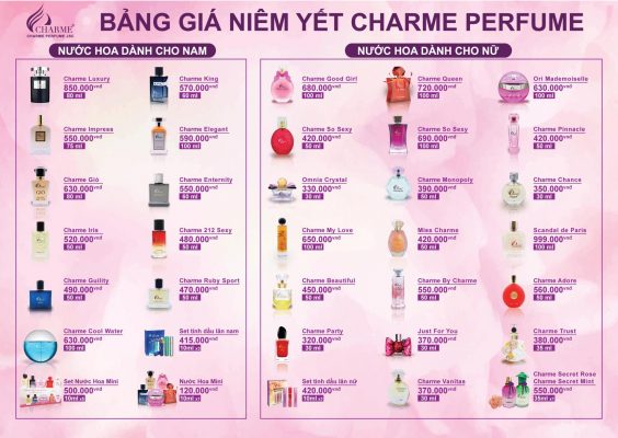 Top 3 Nước Hoa Charme Nữ Mùi Nhẹ Nhàng 6 Nước Hoa Charme Nữ 2025
