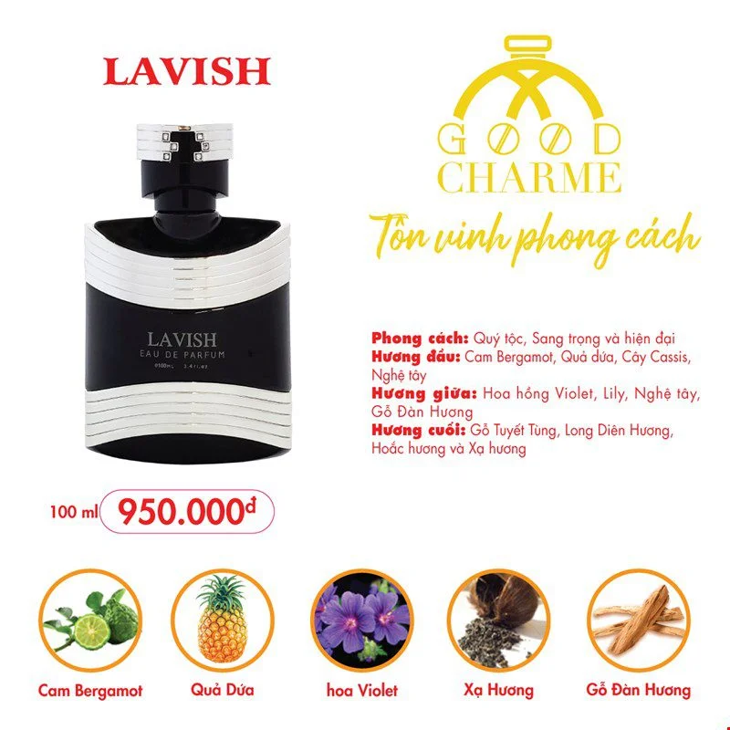 Nước Hoa Charme Lavish 100Ml 14 Nước Hoa Charme Lavish 100Ml