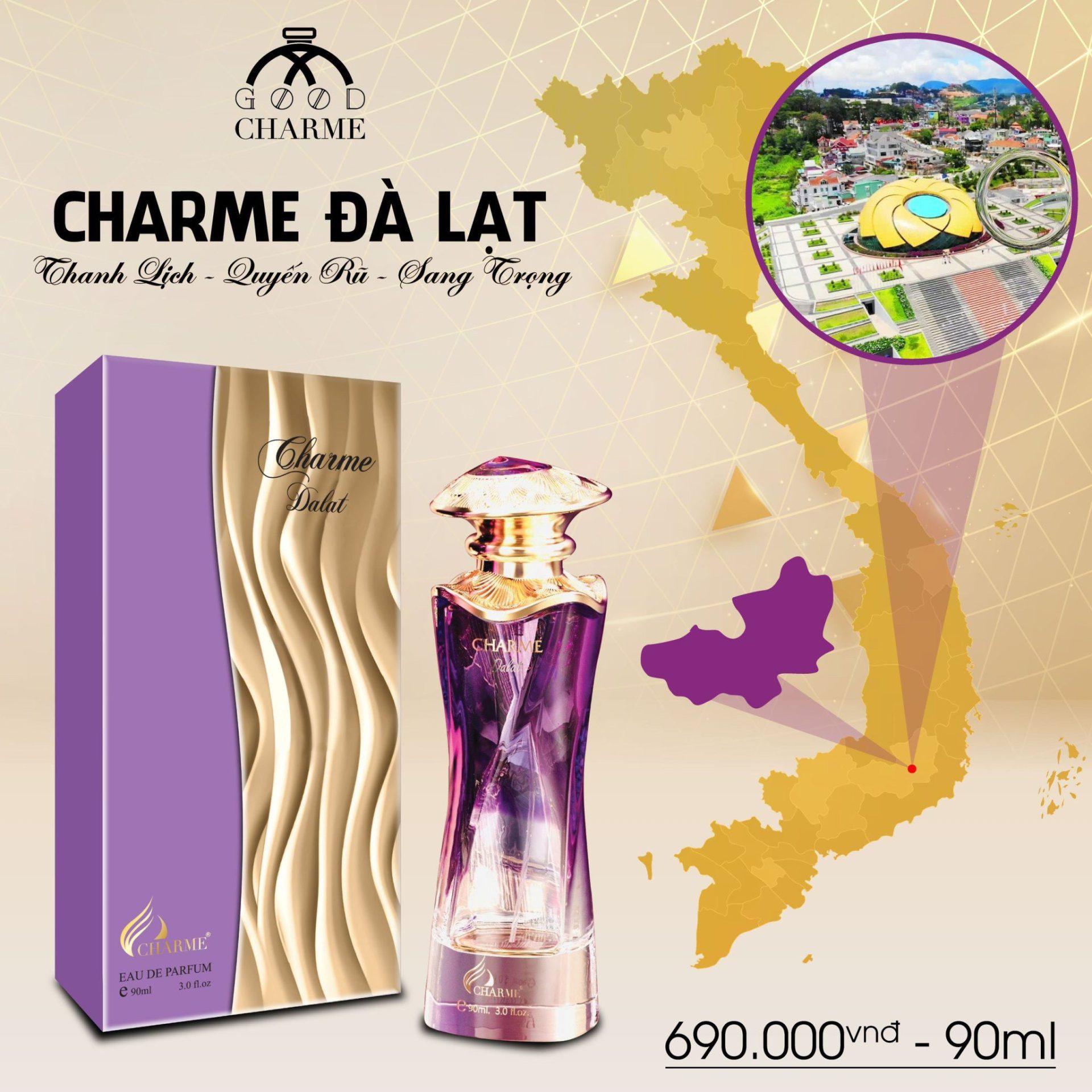 Nước Hoa Charme Đà Lạt 90Ml 23 Nước Hoa Charme Dalat 90Ml