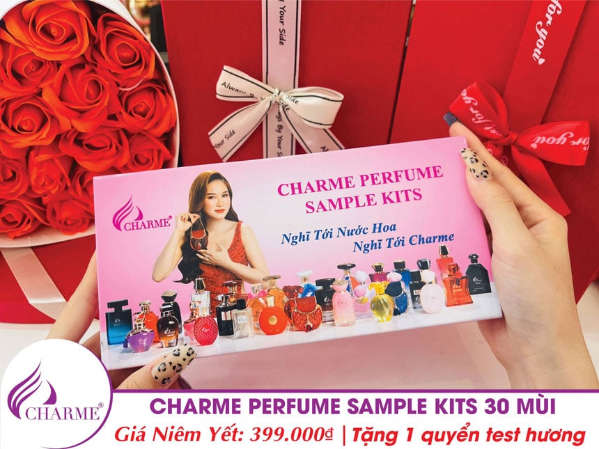 Bộ Mẫu Thử Test Nước Hoa Charme Perfume 30 Mùi