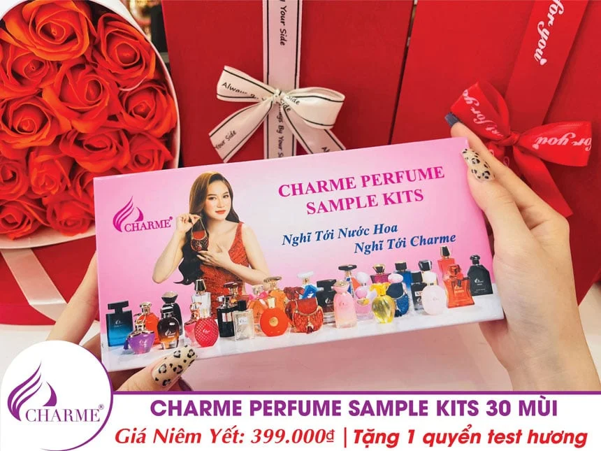 Bộ Mẫu Thử Test Nước Hoa Charme Perfume 30 Mùi 16 Bộ Mẫu Thử Test Nước Hoa Charme Perfume 30 Mùi