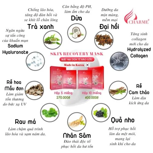 Mặt Nạ Charme Skin Recovery Mask 2025