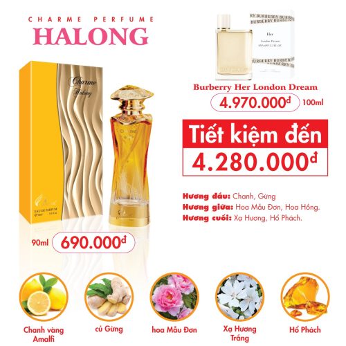 Nước Hoa Charme Hạ Long 90Ml